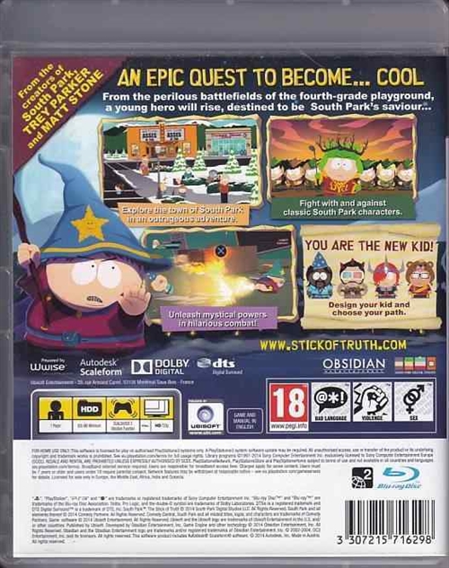 South Park The Stick Of Truth - PS3  (B Grade) (Genbrug)